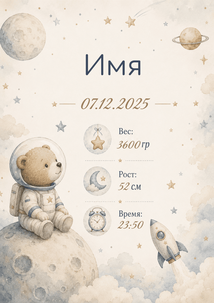 Мишка в космосе